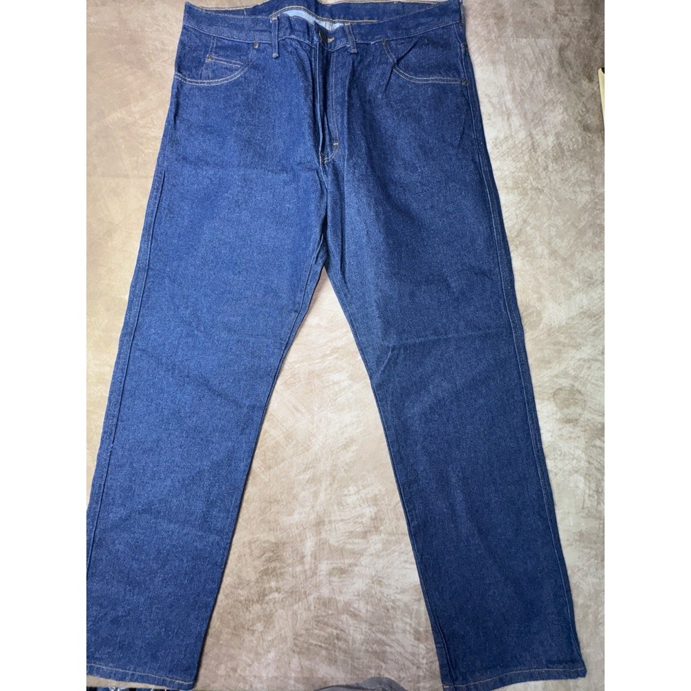 Double Knot by Reed Men Jeans 38x32 Dark Wash Relaxed Straight Workwear